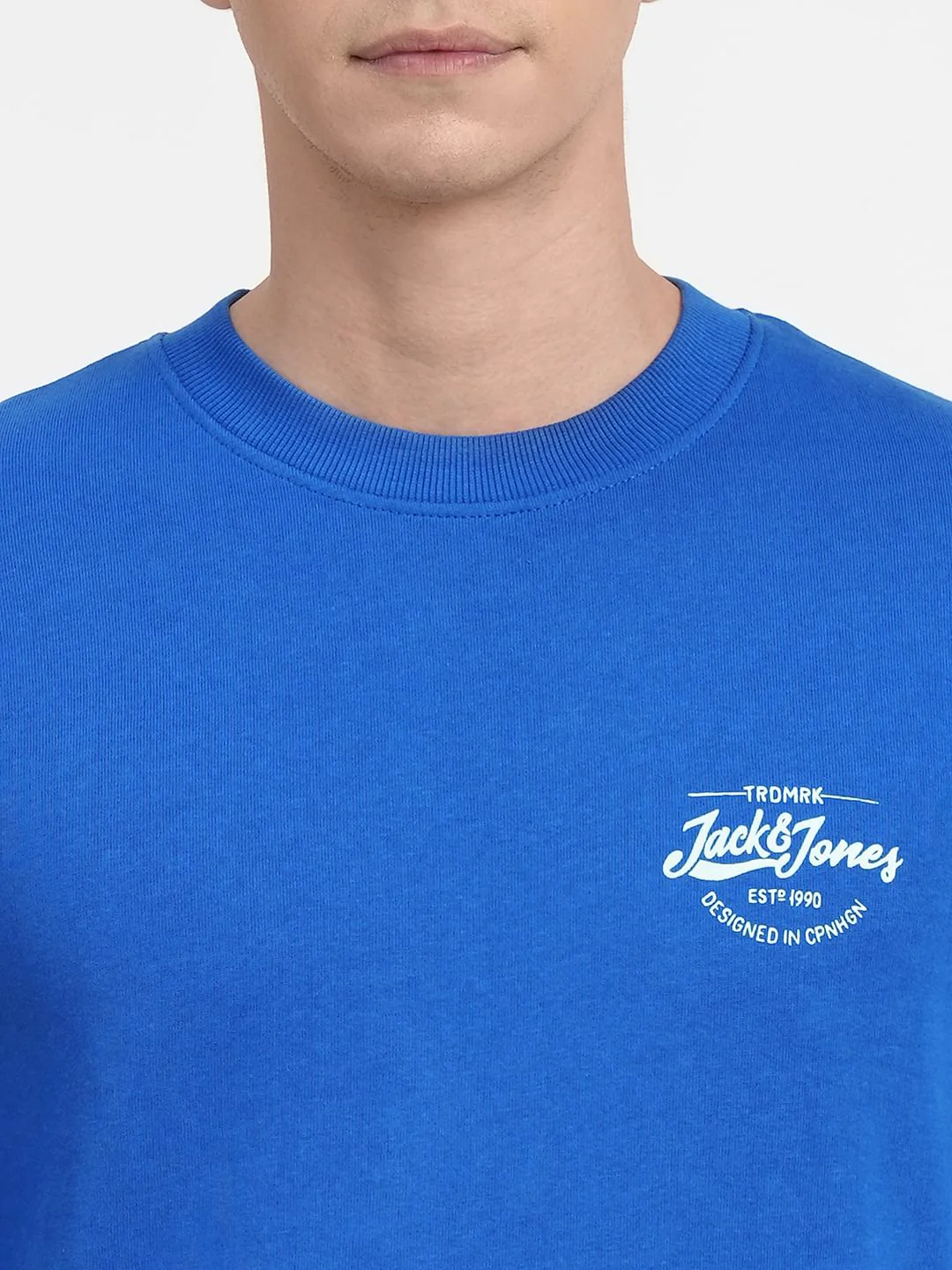 Blue Logo Print Sweatshirt - Image 5