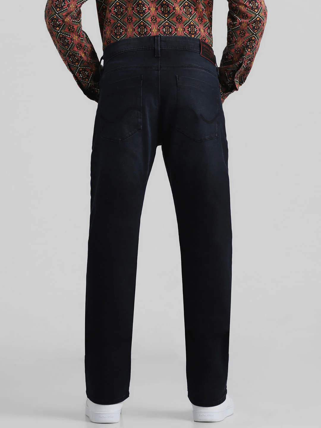 Dark Blue Mid Rise Clark Regular Fit Jeans - Image 3