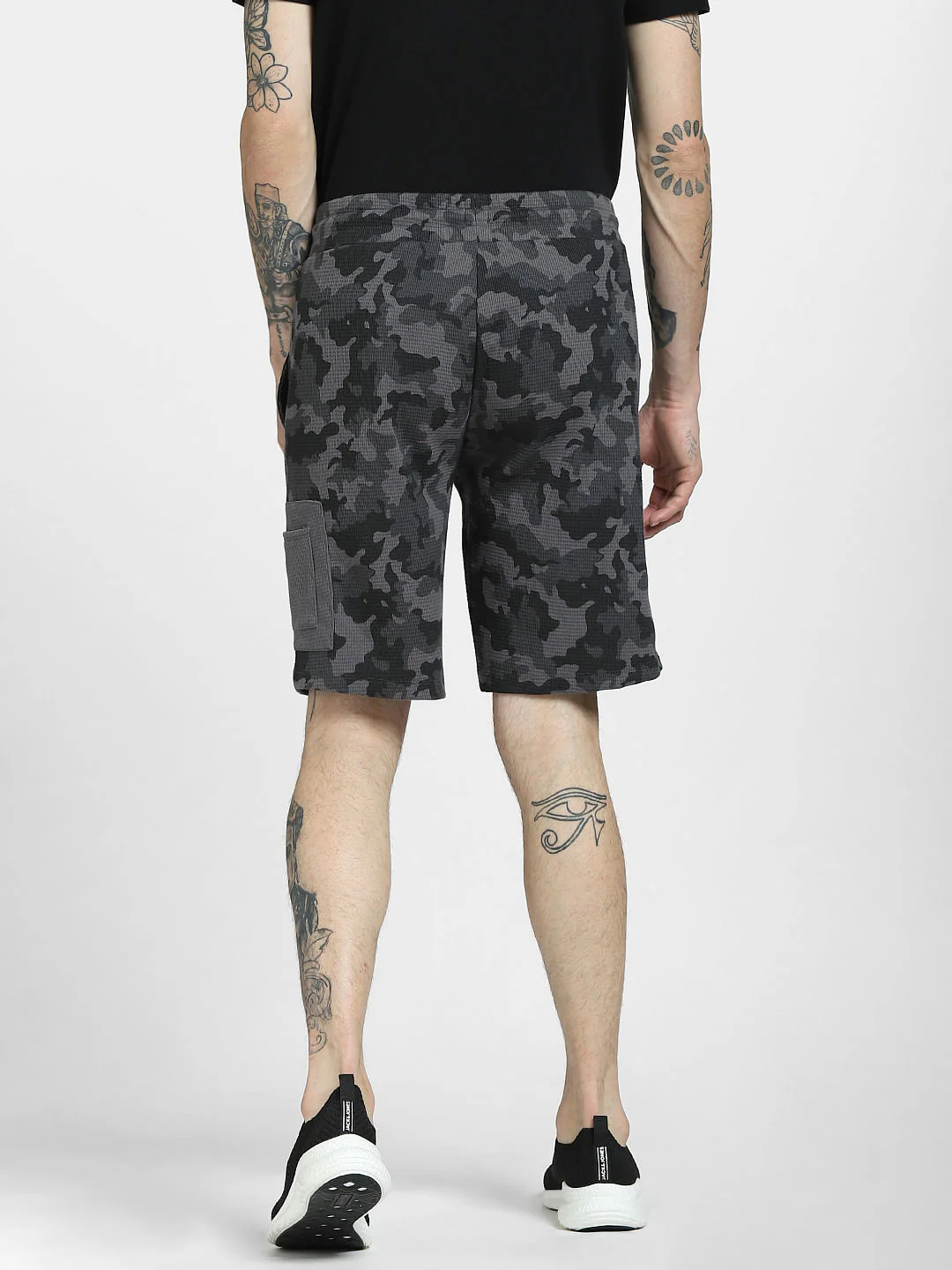 Black Camo Sweatshorts - Image 4