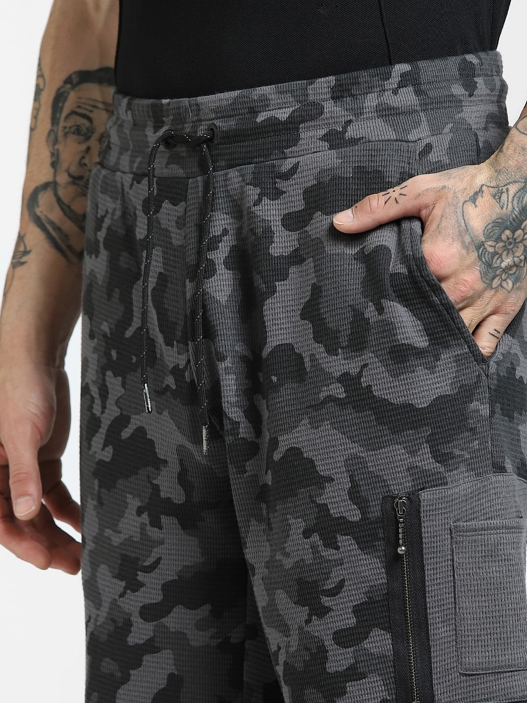 Black Camo Sweatshorts - Image 5