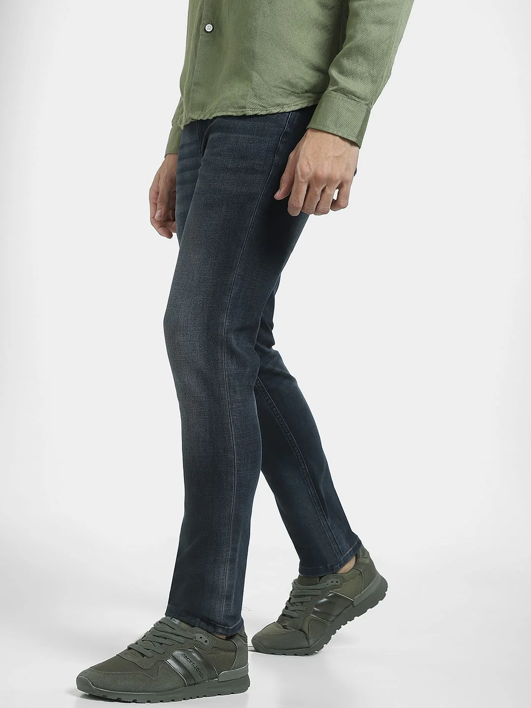 Dark Blue Low Rise Liam Skinny Jeans - Image 3