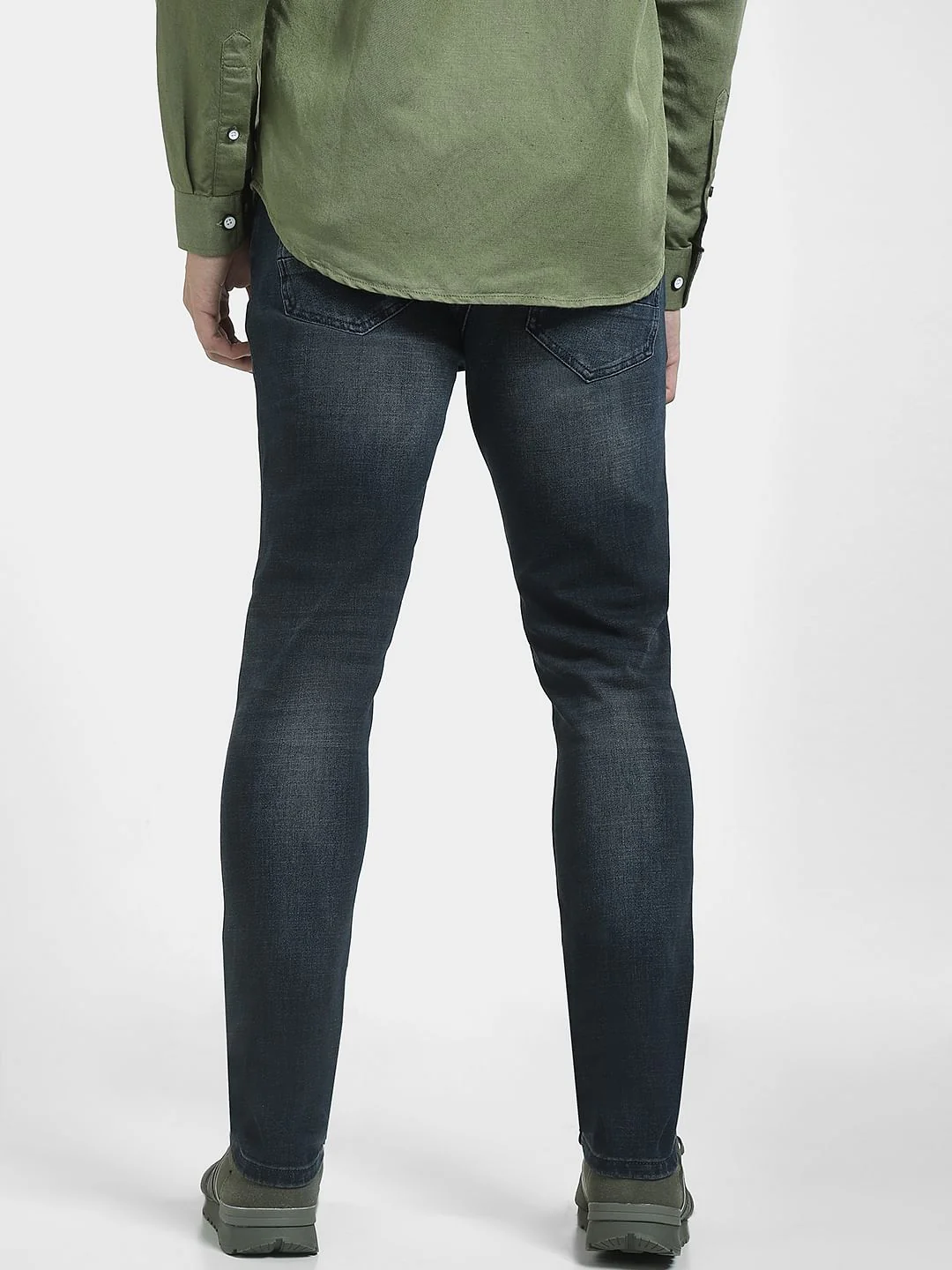 Dark Blue Low Rise Liam Skinny Jeans - Image 4