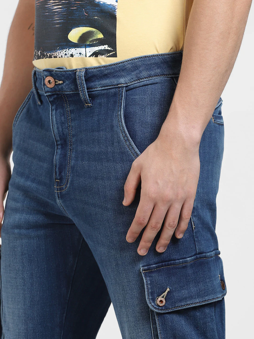 Dark Blue Low Rise Paul Anti Fit Jeans - Image 5