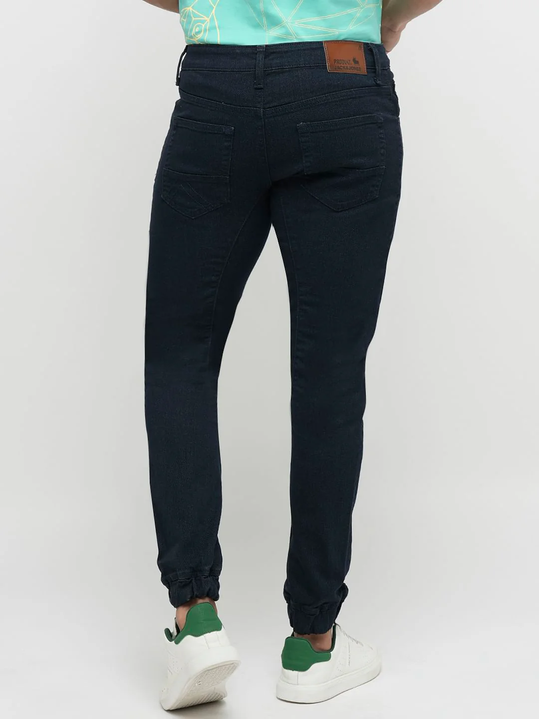 PRODUKT by JACK&JONES Dark Blue Mid Rise Anti Fit Jeans - Image 4