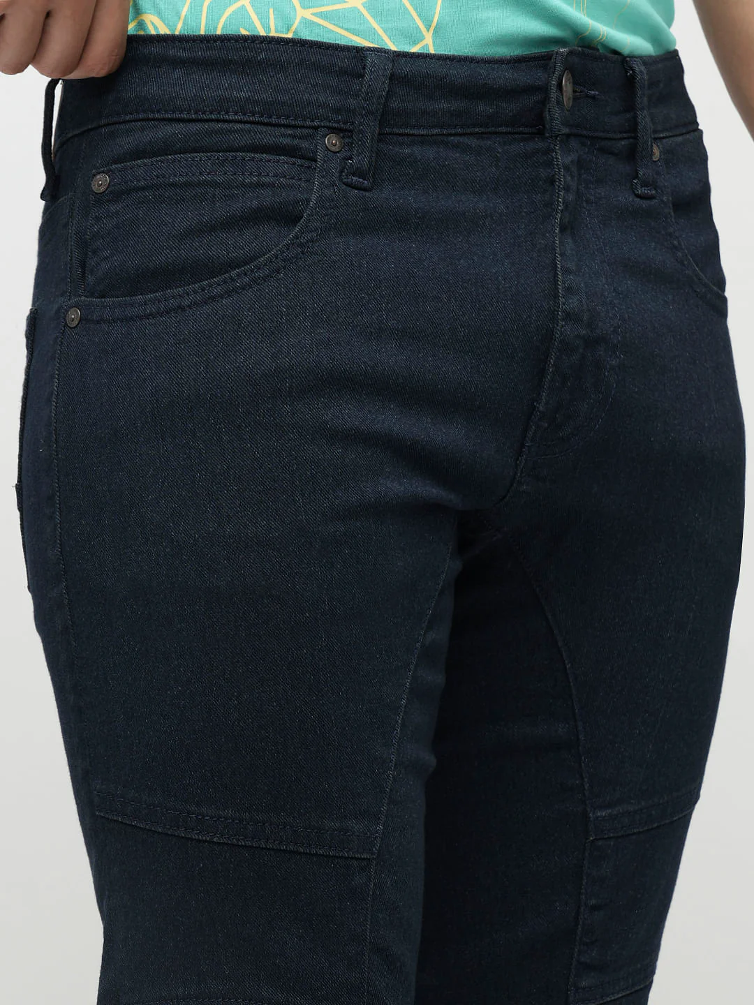 PRODUKT by JACK&JONES Dark Blue Mid Rise Anti Fit Jeans - Image 6