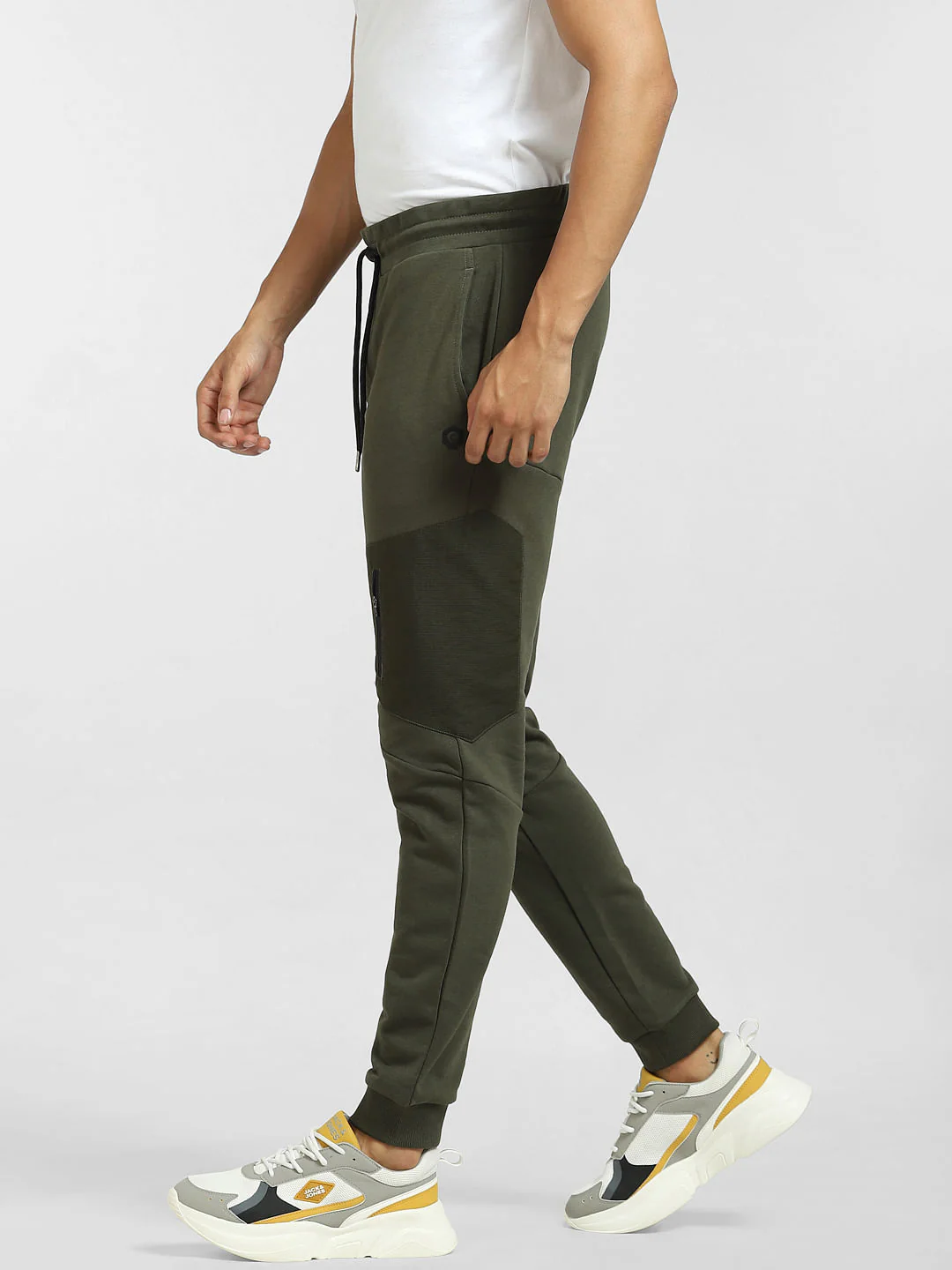 Green Mid Rise Cargo Sweatpants - Image 3