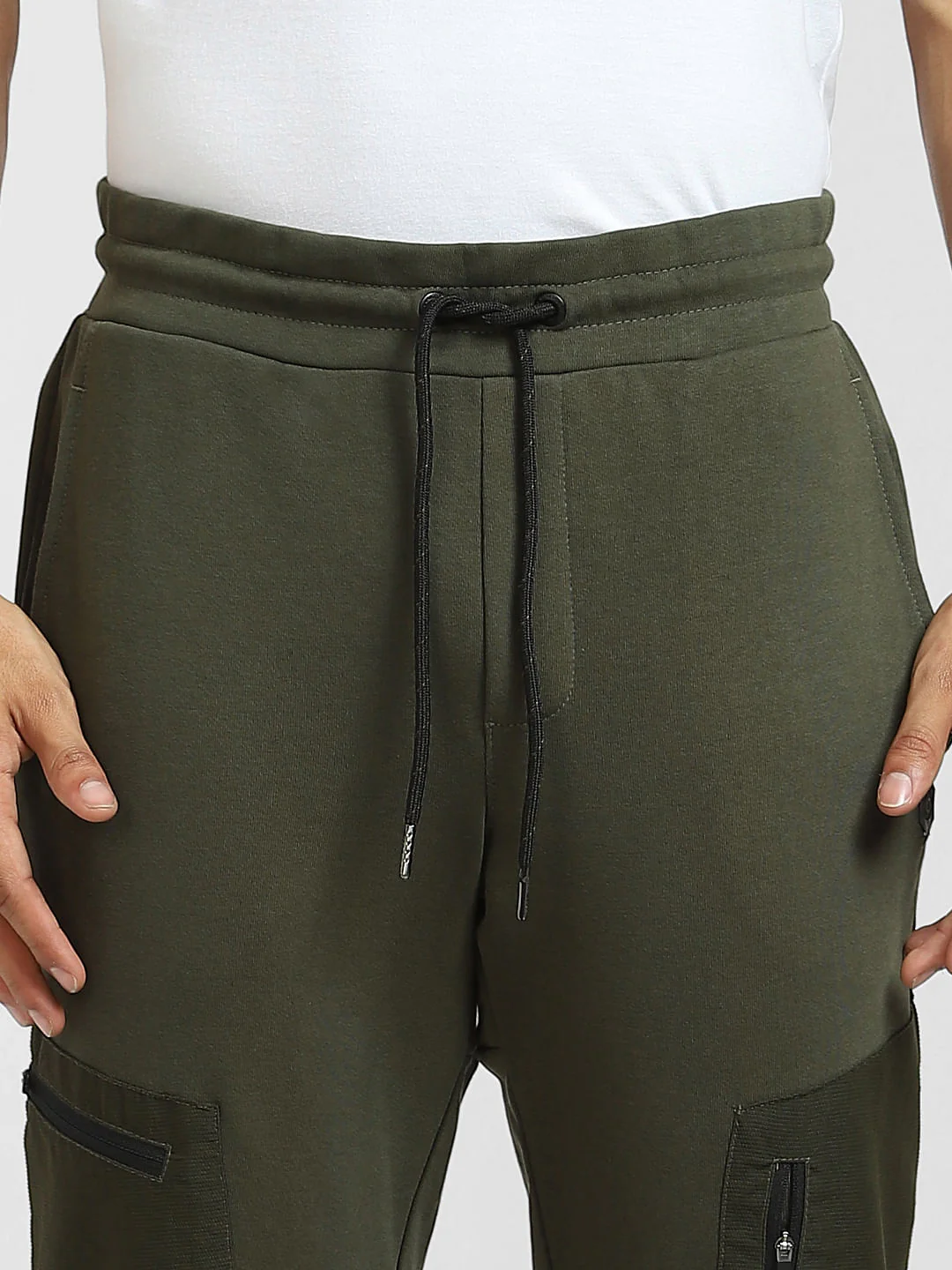 Green Mid Rise Cargo Sweatpants - Image 5