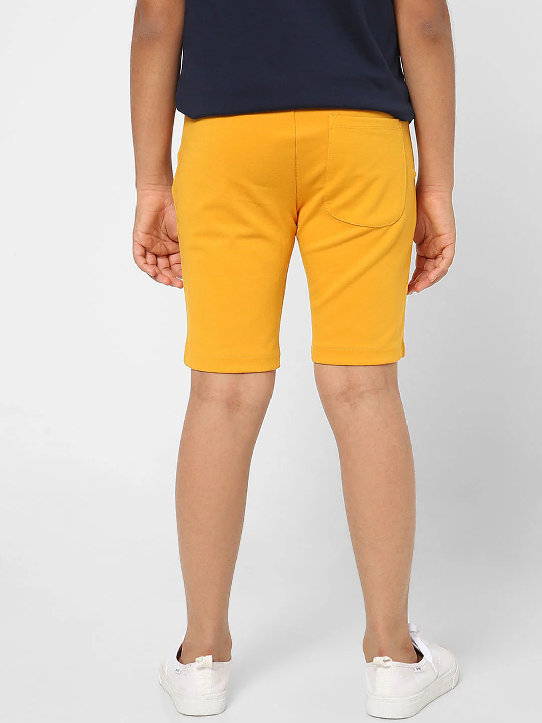 BOYS Yellow Low Rise Sweatshorts - Image 4