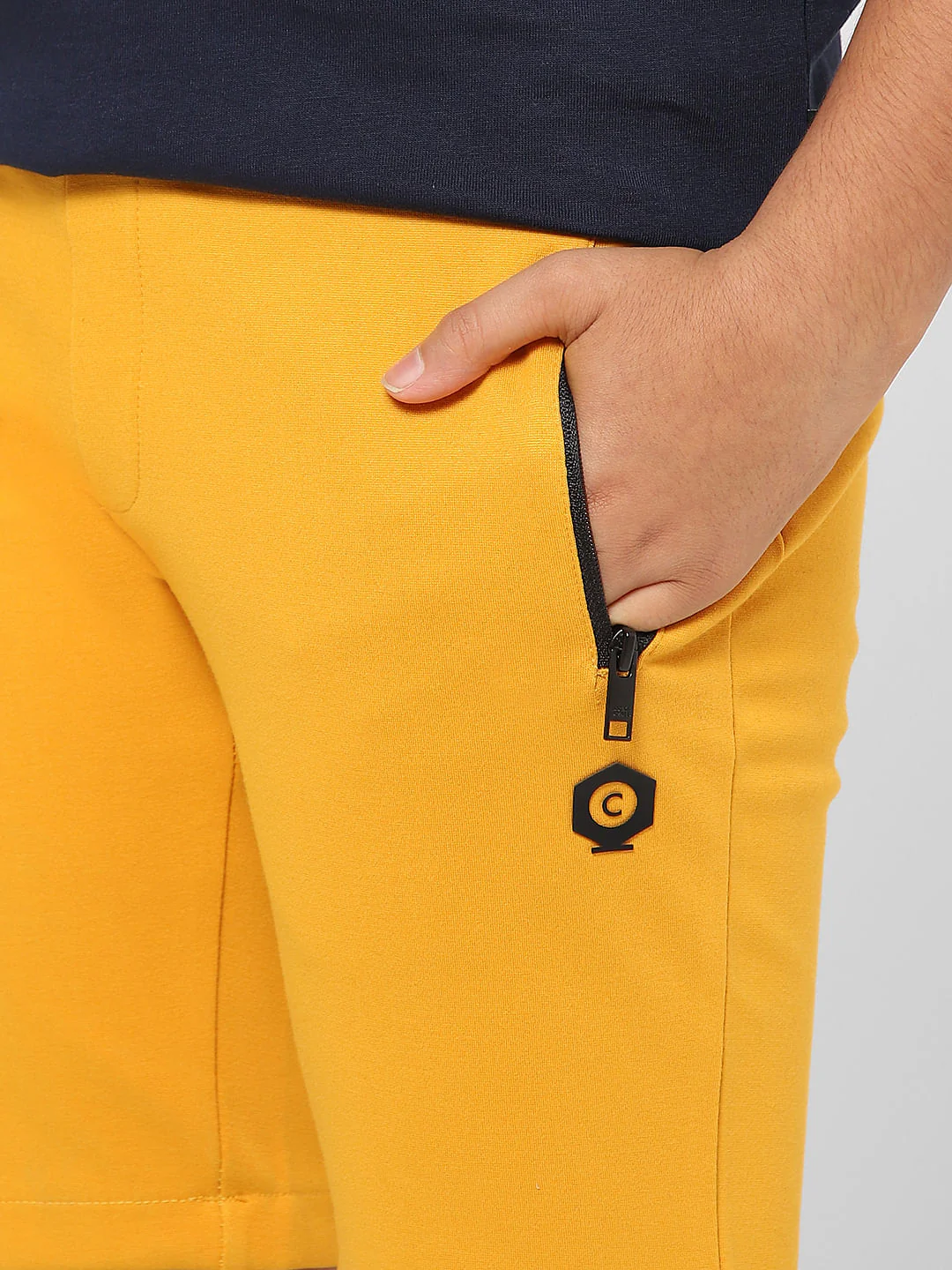 BOYS Yellow Low Rise Sweatshorts - Image 5
