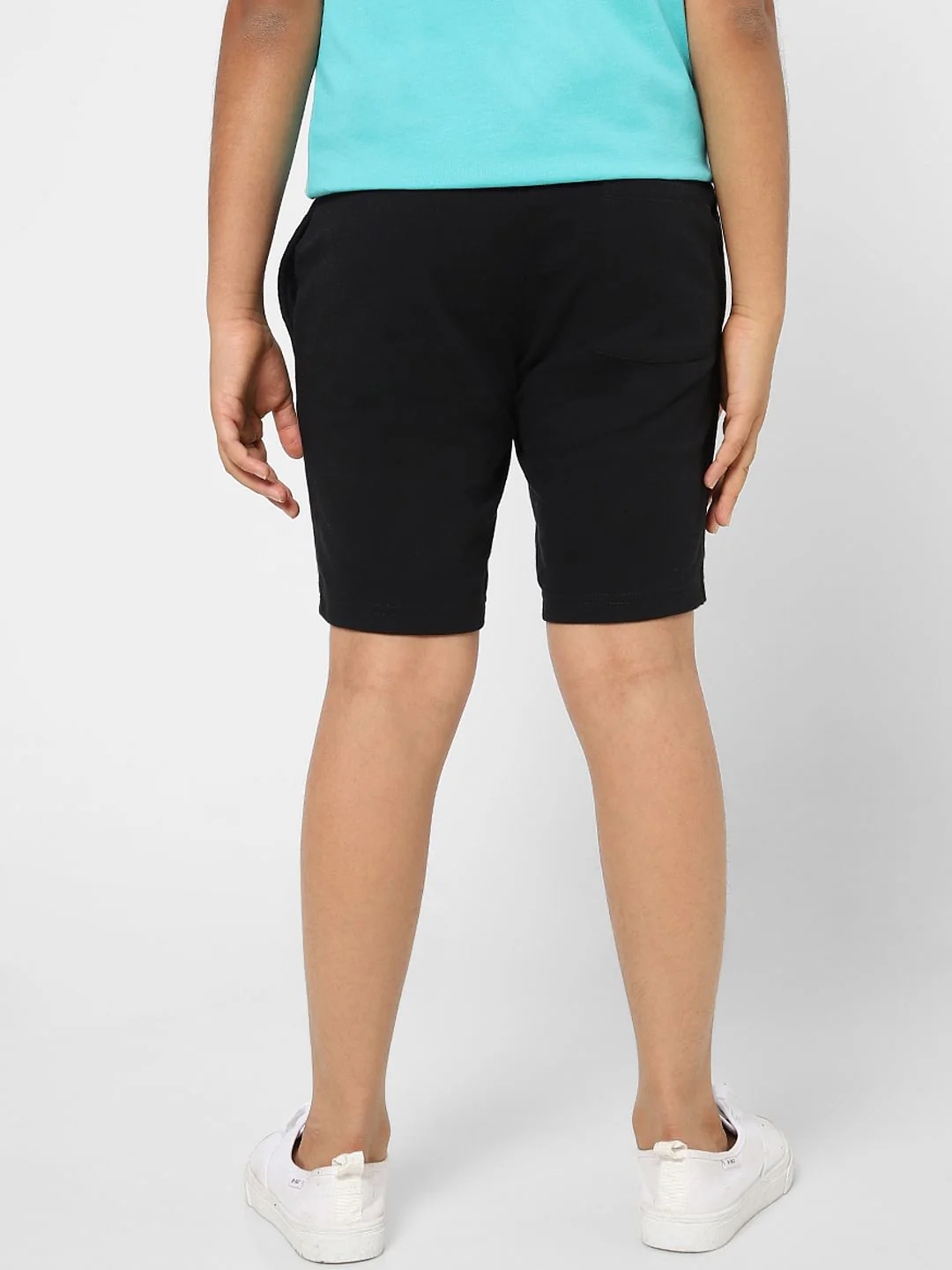 BOYS Black Low Rise Sweatshorts - Image 4