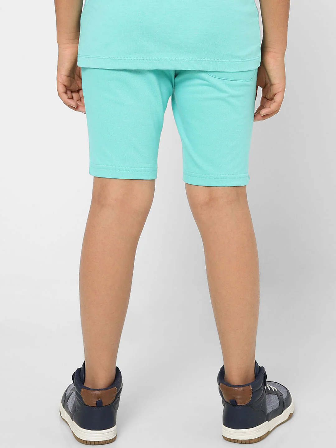 BOYS Blue Low Rise Sweatshorts - Image 4