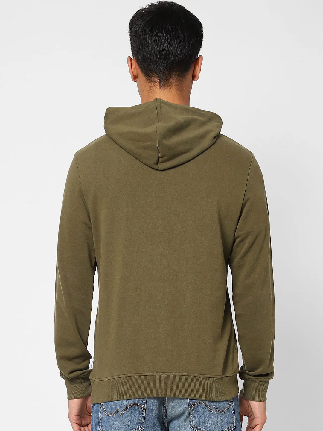 Green Logo Print Hooded Sweatshirt - Image 4