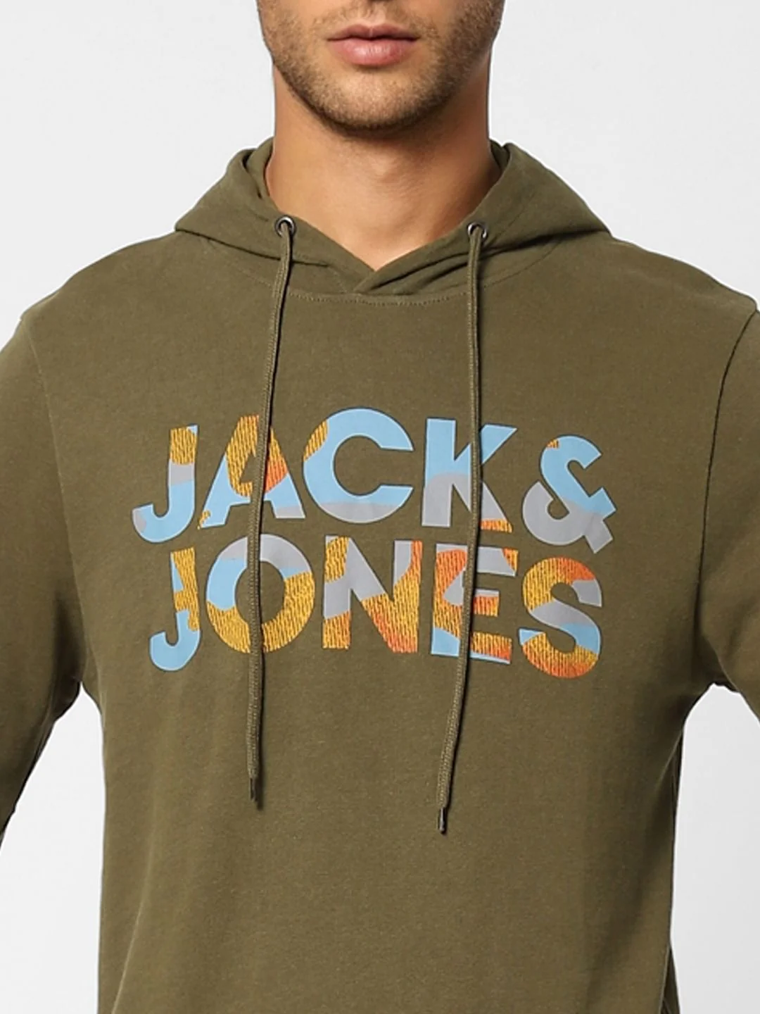 Green Logo Print Hooded Sweatshirt - Image 5