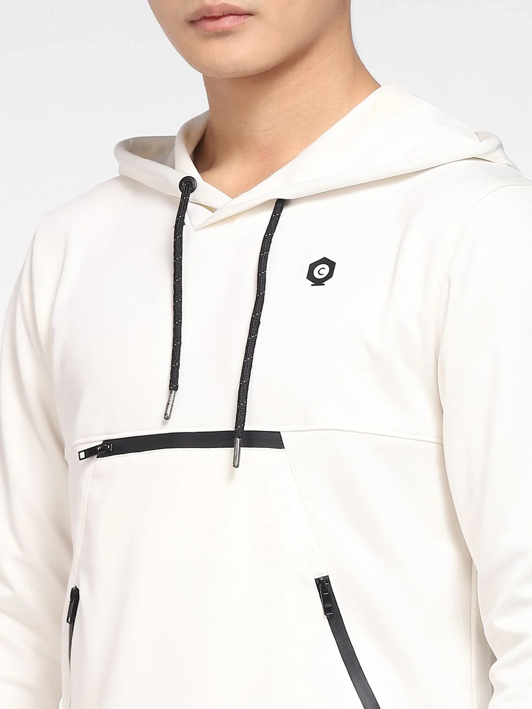 White Hooded Co-ord Sweatshirt - Image 5