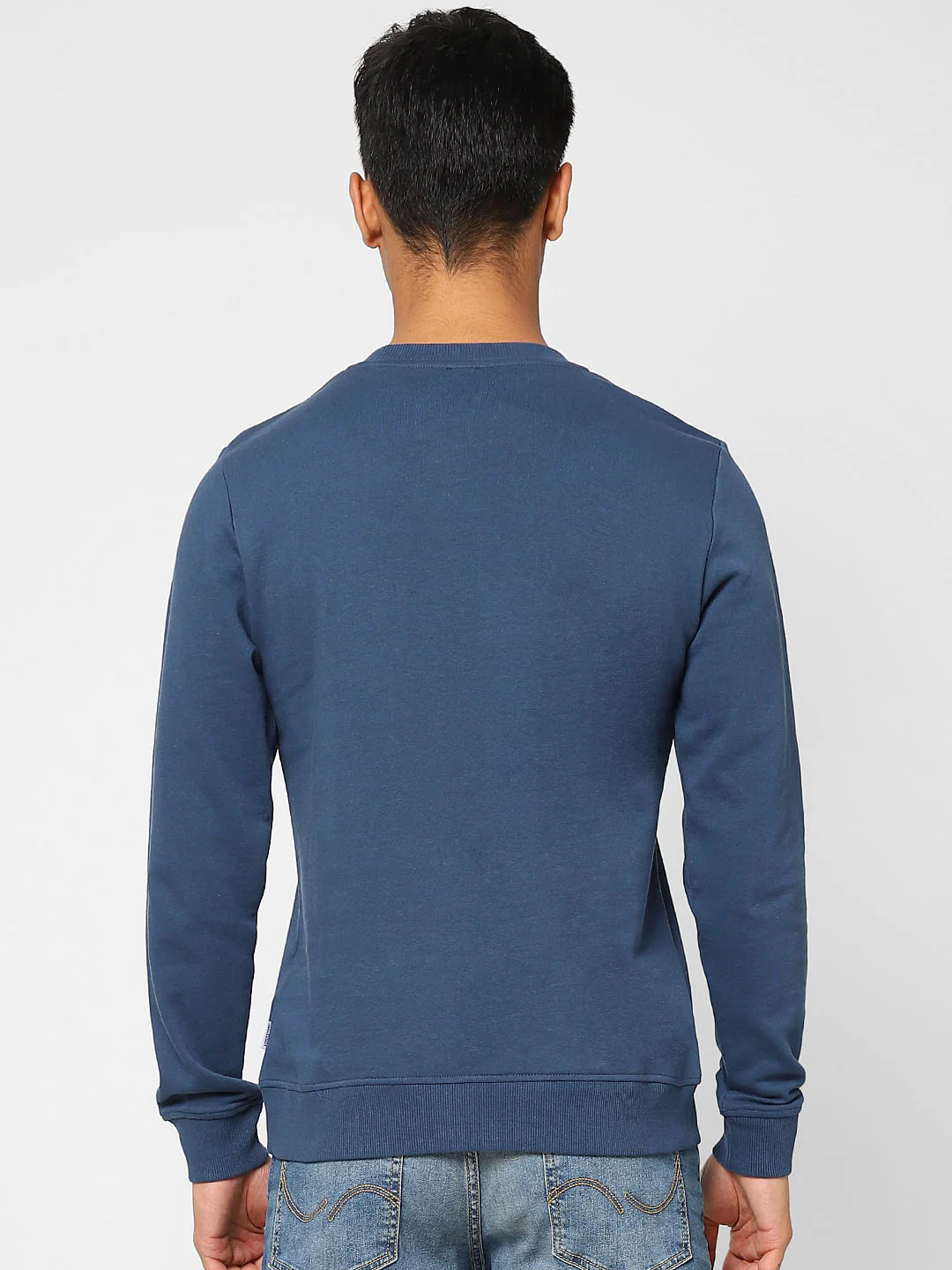 Blue Logo Print Sweatshirt - Image 4