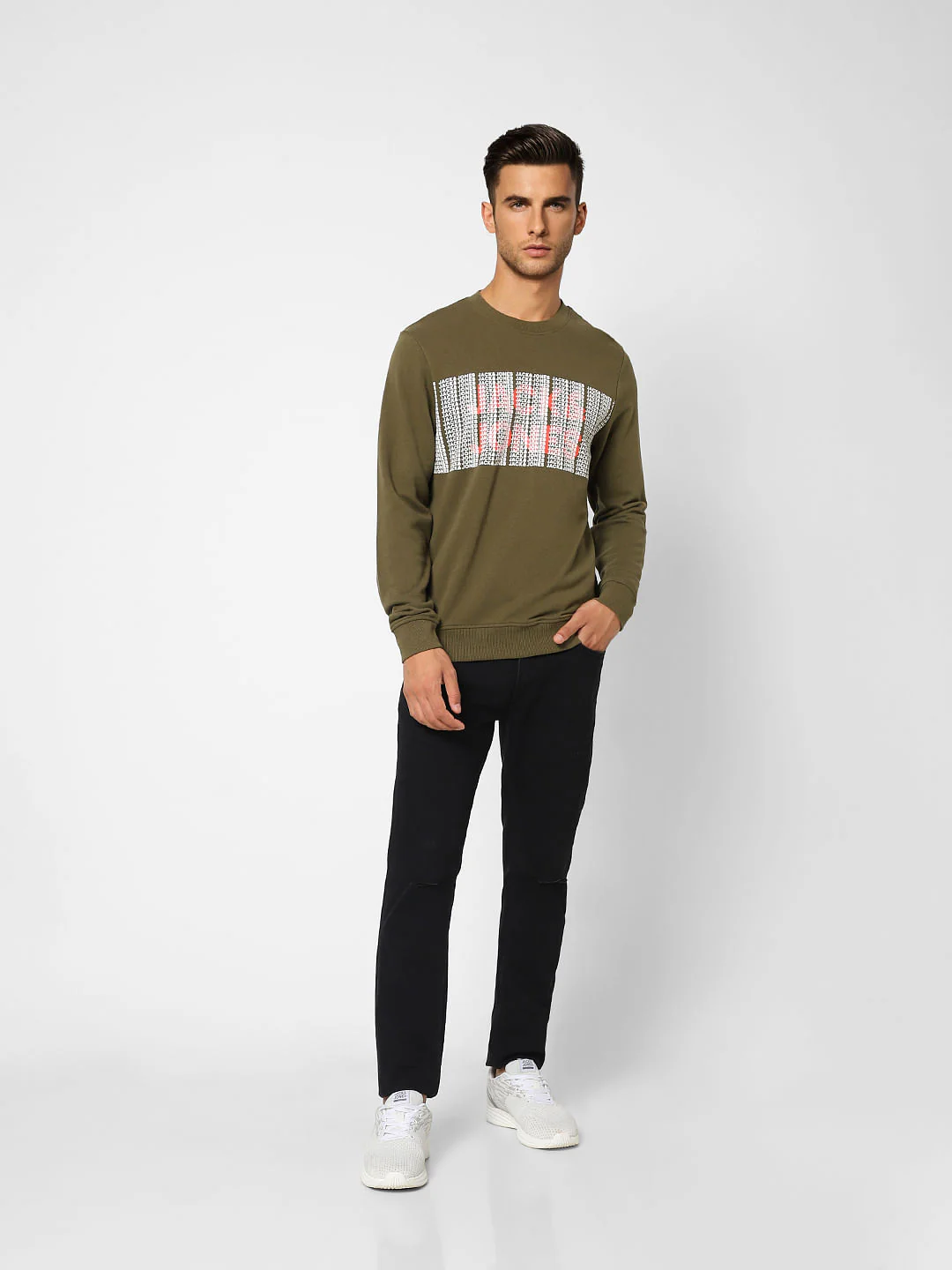 Green Logo Print Sweatshirt - Image 6