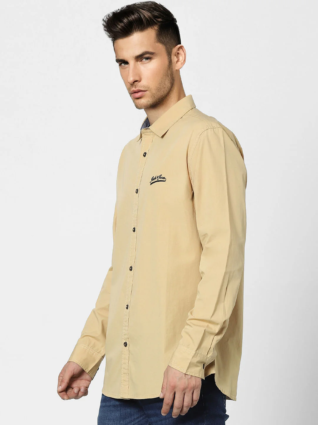 Beige Full Sleeves Shirt - Image 3