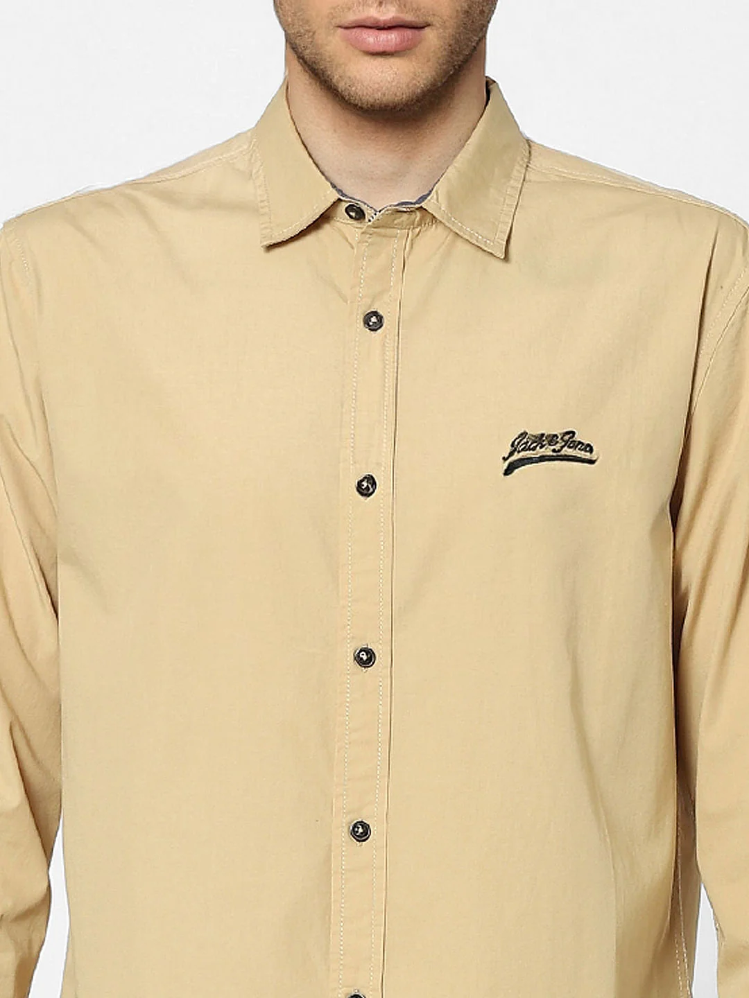 Beige Full Sleeves Shirt - Image 5