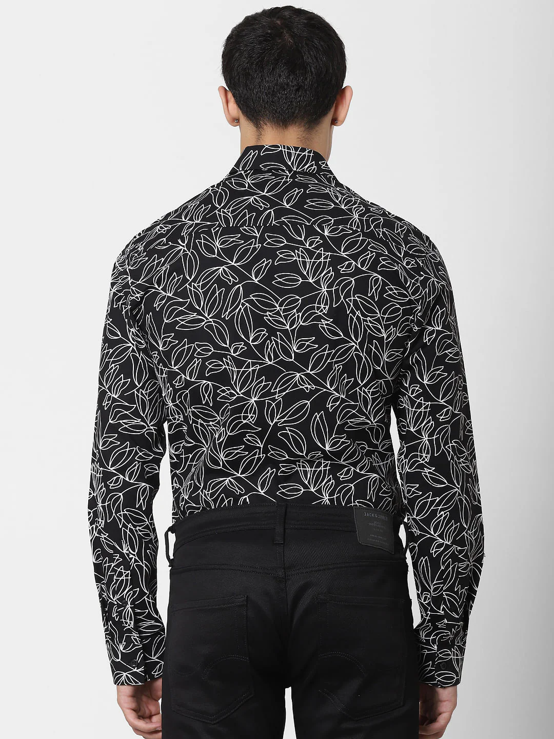 Black All Over Print Full Sleeves Shirt - Image 4