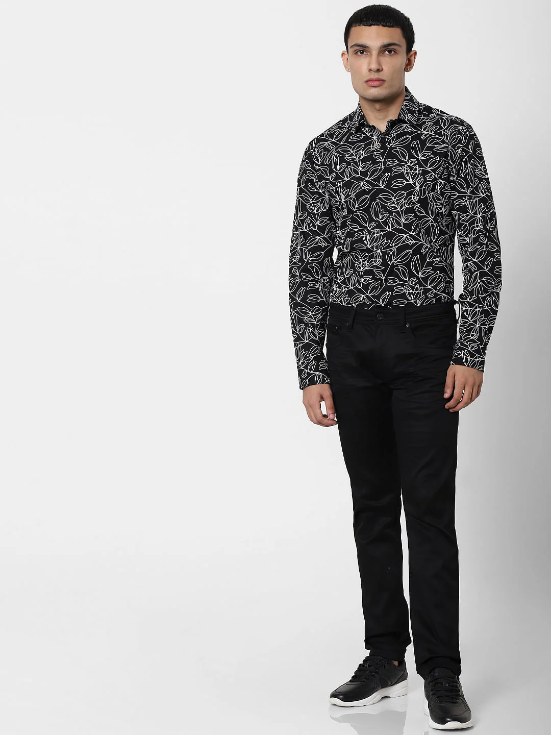 Black All Over Print Full Sleeves Shirt - Image 5