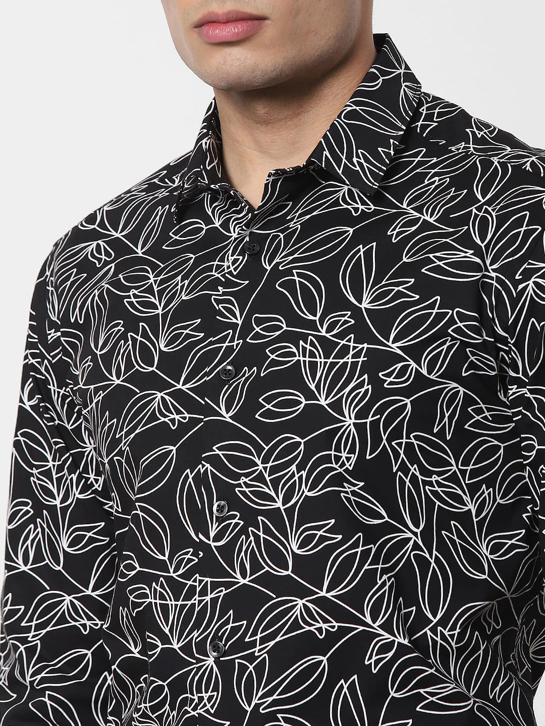 Black All Over Print Full Sleeves Shirt - Image 6