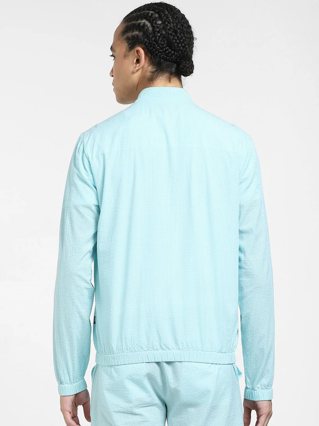 Turquoise Printed Co-ord Jacket - Image 4