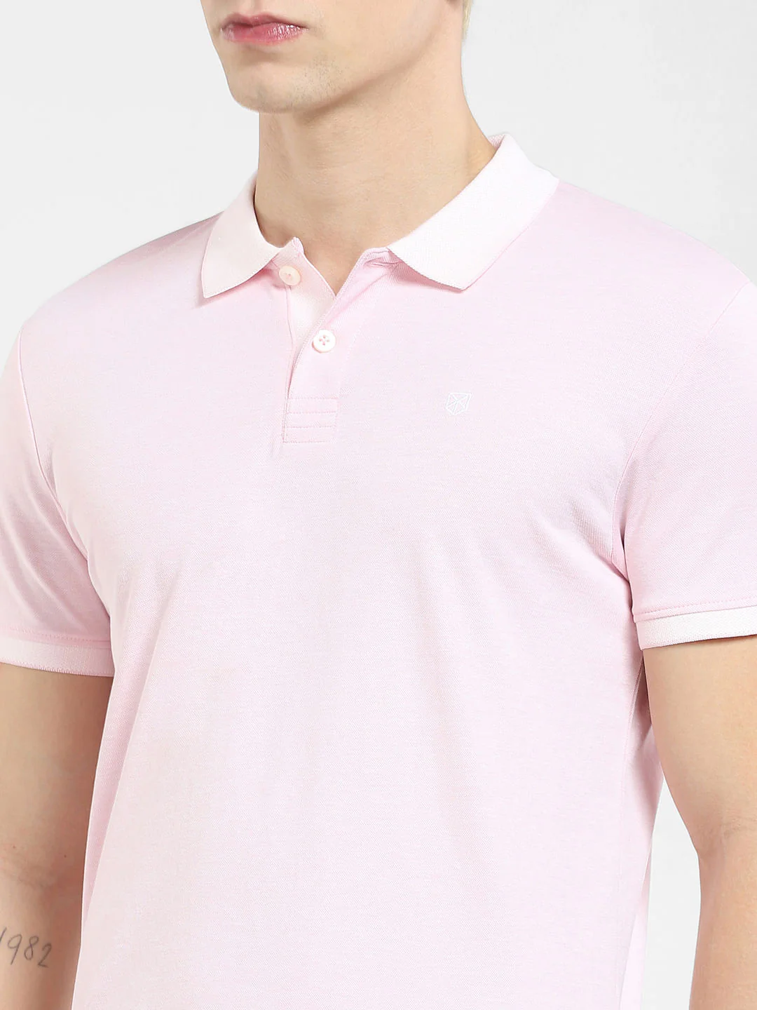 Light Pink Polo Neck T-shirt - Image 5