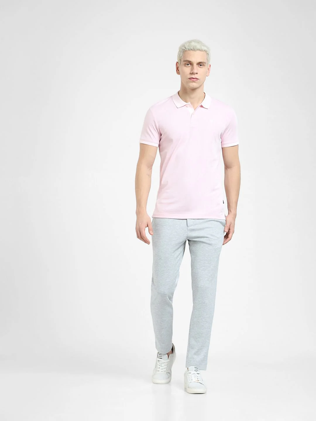 Light Pink Polo Neck T-shirt - Image 6