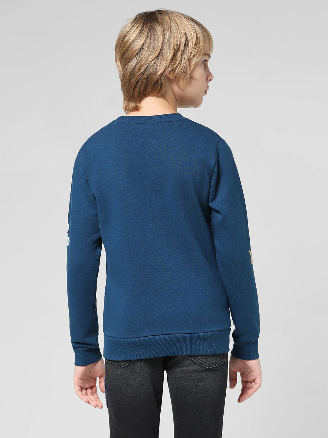 JUNIOR BOYS Blue Planet Print Sweatshirt - Image 3